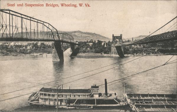 Steel and Suspension Bridges Wheeling West Virginia
