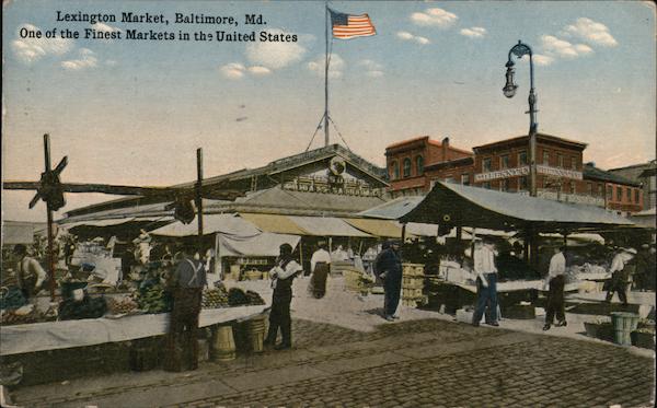 Lexington Market, One of the Finest Markets in the United States Baltimore Maryland