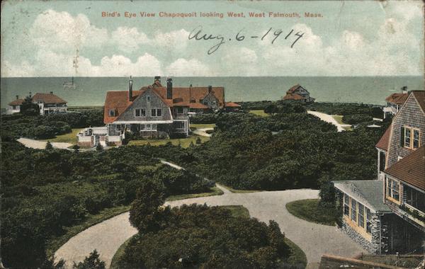 Bird's Eye View Chapoquoit Looking West West Falmouth Massachusetts