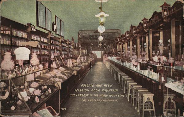 Fosgate and Ree's Mission Soda Fountain Los Angeles California