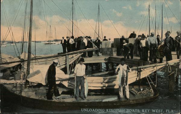 Unloading Kingfish Boats Key West Florida