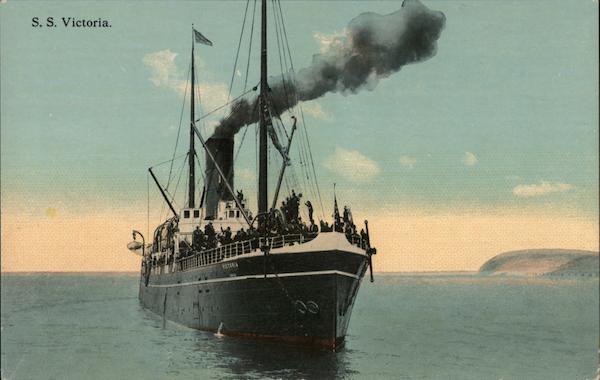 S.S. Victoria Boats, Ships Postcard