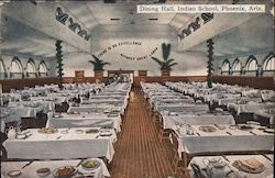 Dining Hall, Indian School Postcard