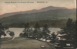 Ascutney Mountain from Kennedy Golf Links Windsor, VT Postcard Postcard Postcard