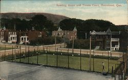 Bowling Green and Tennis Court Outremont, QC Canada Quebec Postcard Postcard Postcard