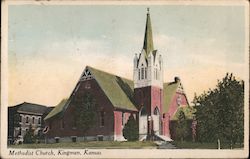 Methodist Church Kingman, KS Postcard Postcard Postcard