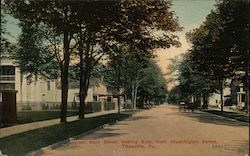 West Main Street Looking East from Washington Street Titusville, PA Postcard Postcard Postcard