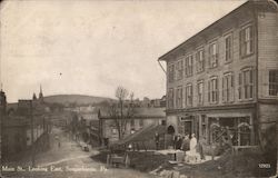 Main St., Looking East Postcard