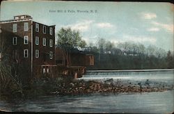 Grist Mill & Falls Waverly, NY Postcard Postcard Postcard