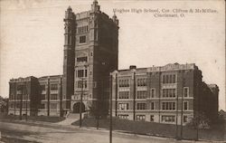 Hughes High School, Cor. Clifton & McMillan Postcard