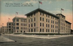 New City Hospital, Cost of Construction $1,000,000.00 Postcard