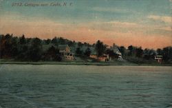 Cottages on a Lake Postcard