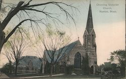 Channing Unitarian Church Newton, MA Postcard Postcard Postcard