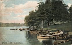Boone Lake Stow, MA Postcard Postcard 