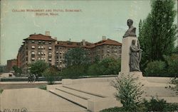 Collins Monument and Hotel Somerset Postcard