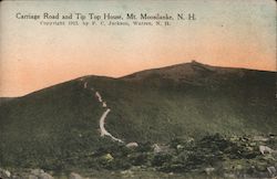 Carriage Road and Tip Top House, Mount Moosilauke Postcard