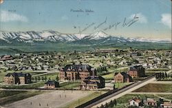 Birdseye View of Pocatello Postcard