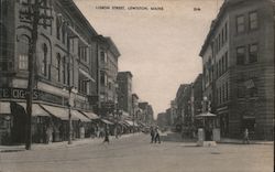 Lisbon Street Lewiston, ME Postcard Postcard Postcard