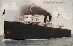 Steamship Pere Marquette, Chicago's Largest Excursion Boat Postcard