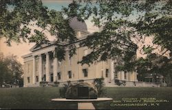 Court House and Treaty Boulder Postcard