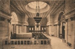 The National City Bank of New York, The Banking Room, Looking West Postcard
