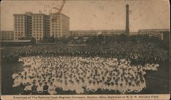 Employees of the National Cash Register Company, Gathered on N.C.R. Athletic Field Dayton, OH Postcard Postcard Postcard