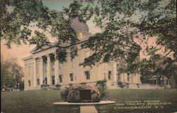 Court House and Treaty Boulder Postcard