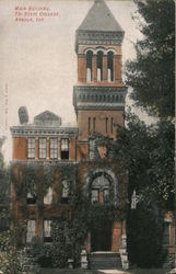 Main Building, Tri State College Angola, IN Postcard Postcard Postcard