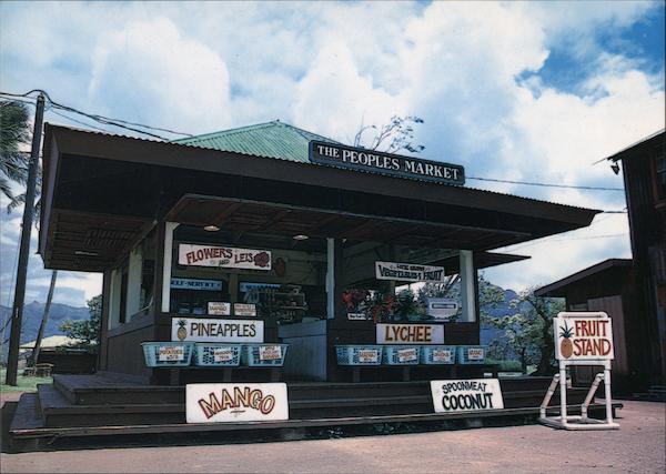 The People's Market Fruit Stand, Kauai Puhi Hawaii