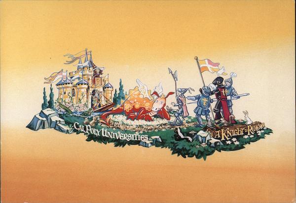 Cal Poly Univiersities Rose Parade Float, A Knight To Remember Pasadena California