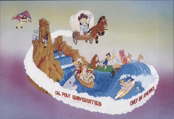 Cal Poly Rose Parade Float Only In America Pasadena California