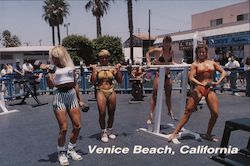 Women Bodybuilders at Muscle Beach Venice California