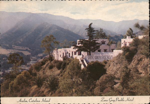 Zane Grey Pueblo Hotle Avalon California Geo. E. Watson