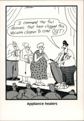 The Far Side: Appliance healers Postcard