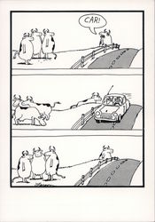 The Far Side: Car! Postcard