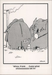 The Far Side: Whoa, Frank... Guess What Youuuuuuuu Sat In! Gary Larson Postcard Postcard Postcard