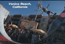 Half-Pipe Roller Skating Competition, Venice Beach California Postcard Postcard Postcard