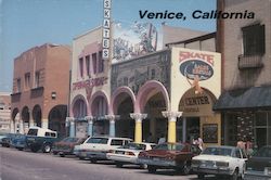 Turn of the Century Arcade Buildings on Winward Avenue Venice, CA Postcard Postcard Postcard