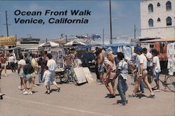 Ocean Front Walk Venice, CA Jeffrey Stanton Postcard Postcard Postcard