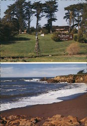 San Simeon Pines, A Resort Motel On Moonstone Beach Postcard