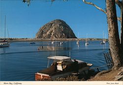 Morro Rock and Morro Bay Postcard