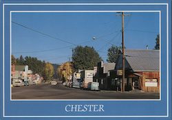 The "Old Towne Corner" Chester, CA Postcard Postcard Postcard