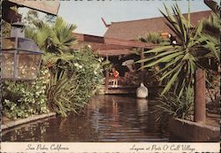 Lagoon at Ports O'Call Village San Pedro, CA Geo. E. Watson Postcard Postcard Postcard