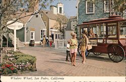 Whalers Wharf, San Pedro, California Postcard