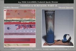 Art exhibit by Bowman and Quezada at D. P. Fong Galleries Postcard