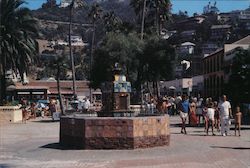 Wrigley Plaza and Cabrillo Fountain Postcard