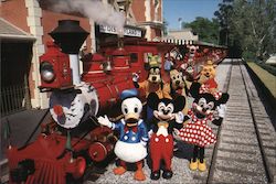 All Aboard the Disneyland Railroad Postcard