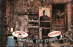 Frankenstein's Monster, Greetings from Universal City Studios Postcard