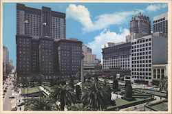 St. Francis Hotel and Union Square Postcard