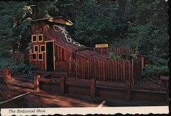 The Redwood Shoe at Confusion Hill Leggett, CA Postcard Postcard Postcard